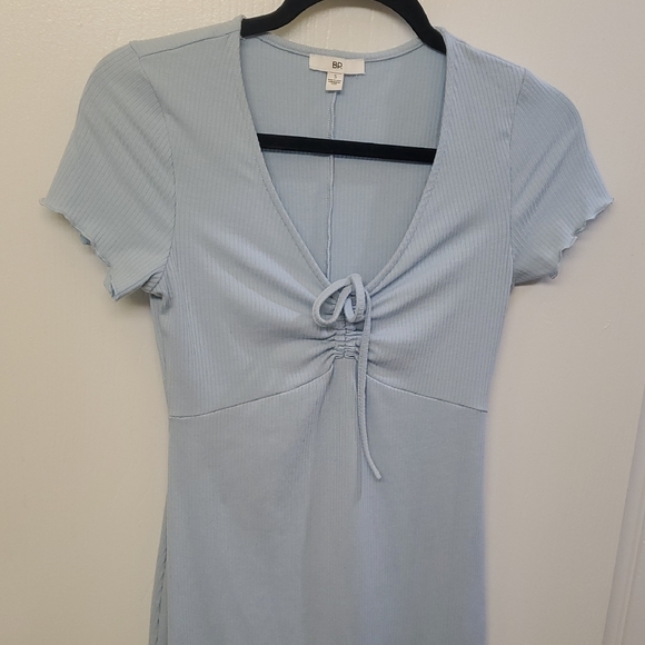 BP Light Blue Ribbed Mini Dress - Picture 4 of 8